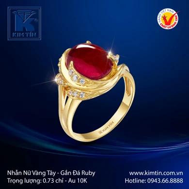 Nhẫn nữ Vàng tây 10K 