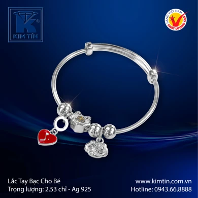 Lắc tay Bạc cho bé 