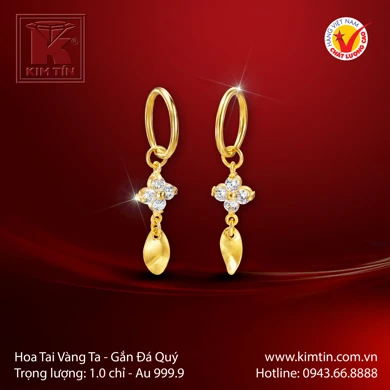 Hoa tai Vàng 24K 