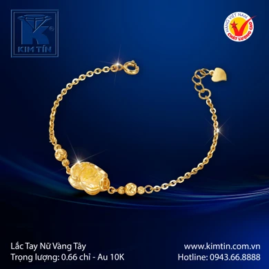 Lắc tay nữ Vàng tây 10K 