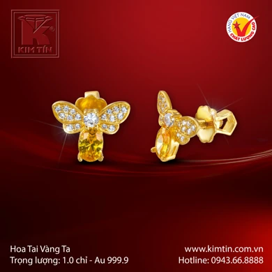 Hoa tai Vàng 24K 