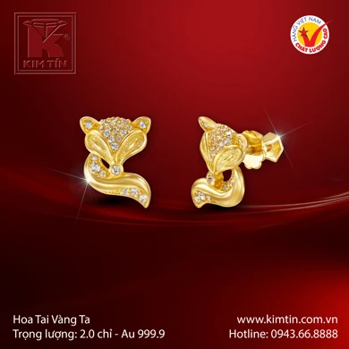 Hoa tai Vàng 24K