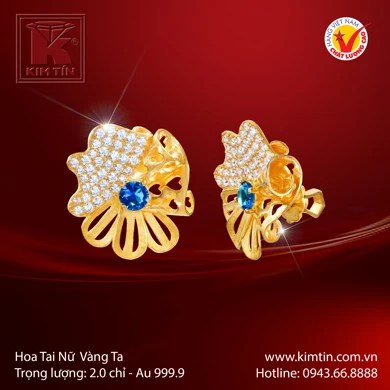 Hoa tai Vàng 24K