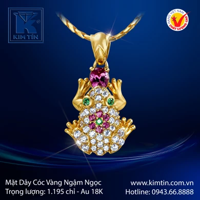 Mặt dây chuyền Vàng tây 18K