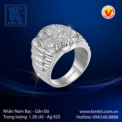 Nhẫn nam Bạc 