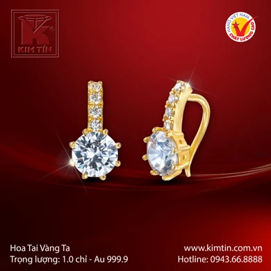 Hoa tai Vàng 24K 