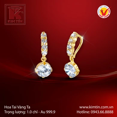 Hoa tai Vàng 24K 