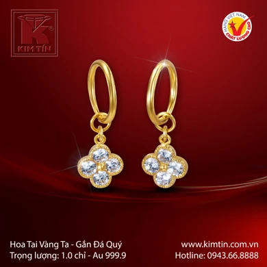 Hoa tai Vàng 24K 