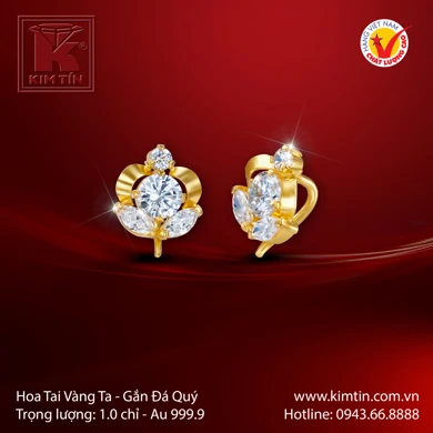 Hoa tai Vàng 24K 