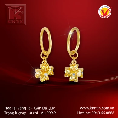Hoa tai Vàng 24K 