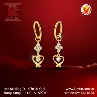 Hoa tai Vàng 24K 
