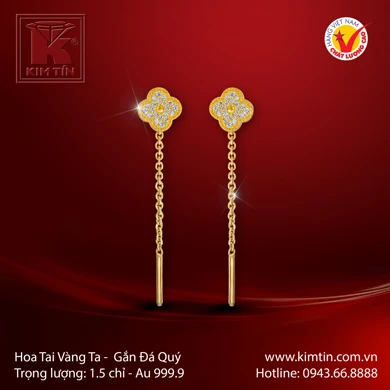 Hoa tai Vàng 24K 