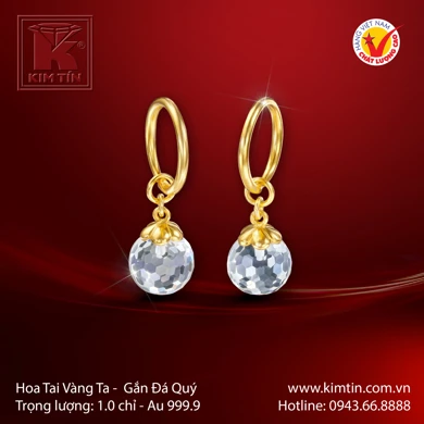 Hoa tai Vàng 24K 