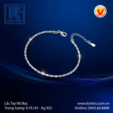 Lắc tay nữ Bạc