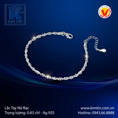 Lắc tay nữ Bạc 