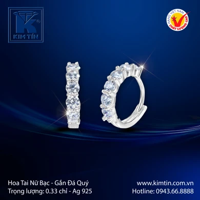 Hoa tai nữ Bạc 