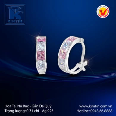 Hoa tai nữ Bạc 