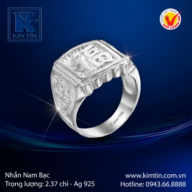 Nhẫn nam Bạc 