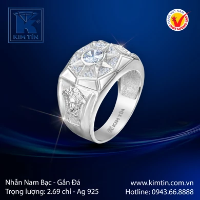 Nhẫn nam Bạc 