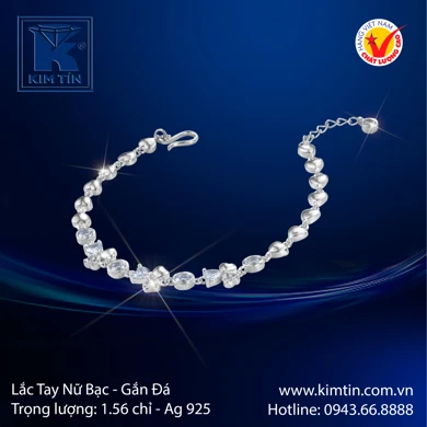 Lắc tay cho bé Bạc 