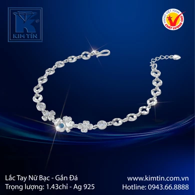 Lắc tay cho bé Bạc 