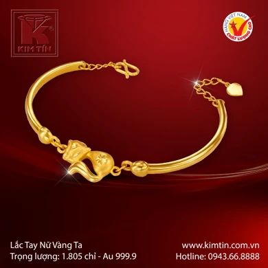Lắc tay nữ Vàng 24K 