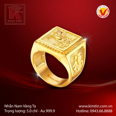 Nhẫn nam Vàng 24K