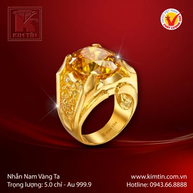 Nhẫn nam Vàng 24K 