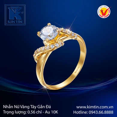 Nhẫn nữ Vàng tây 10K 