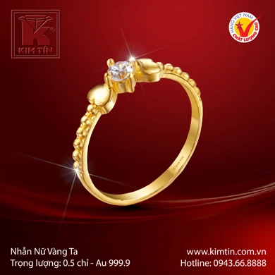Nhẫn nữ Vàng 24K