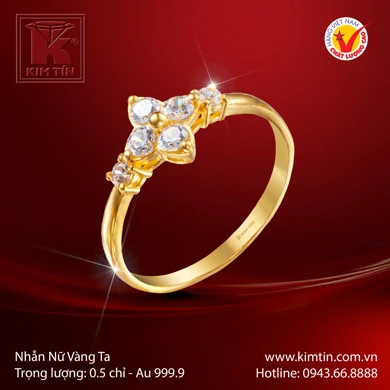 Nhẫn nữ Vàng 24K 
