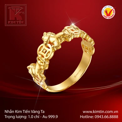 Nhẫn nữ Vàng 24K 