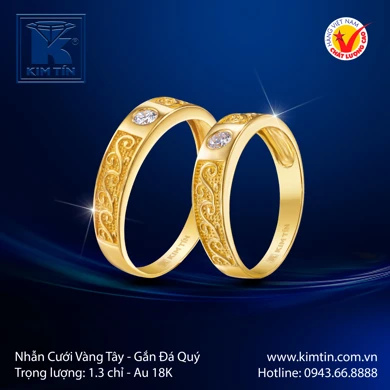 Nhẫn Cưới Vàng Tây