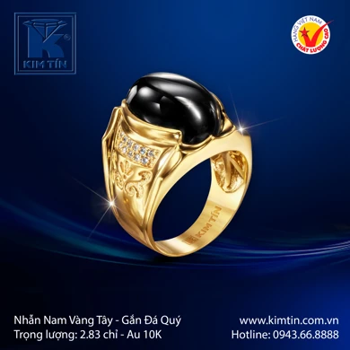 Nhẫn Nam Vàng Tây 10K