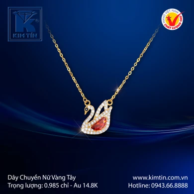 Dây chuyền nữ Vàng tây 14.8K 