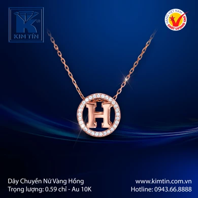 Dây chuyền nữ Vàng tây 10K 