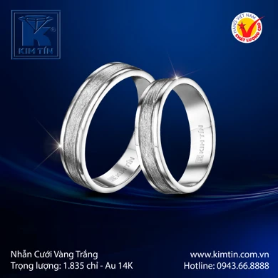 Nhẫn Cưới Vàng Trắng