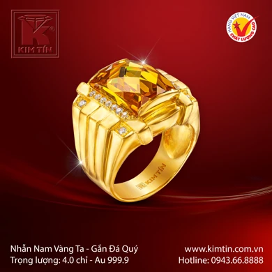 Nhẫn Nam Vàng Ta 