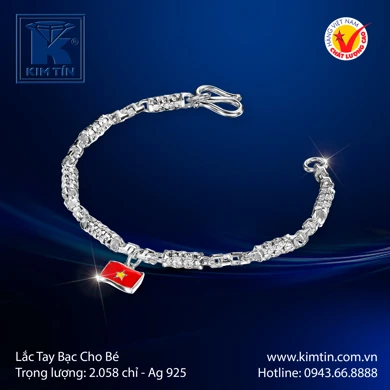 Lắc tay Bạc Cho Bé 