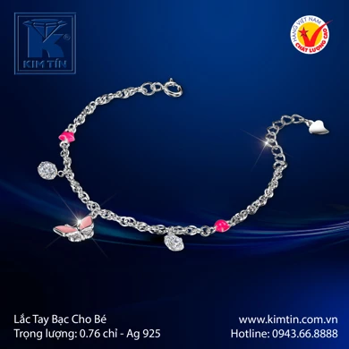 Lắc tay Bạc Cho Bé 