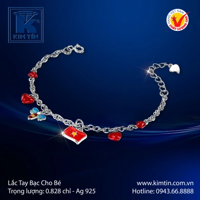 Lắc tay Bạc Cho Bé 