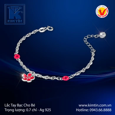 Lắc tay Bạc Cho Bé 
