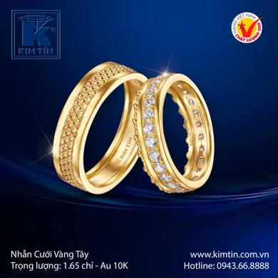Nhẫn Cưới Vàng Tây