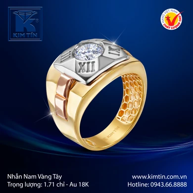 Nhẫn Nam Vàng Tây 
