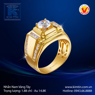 Nhẫn Nam Vàng Tây 