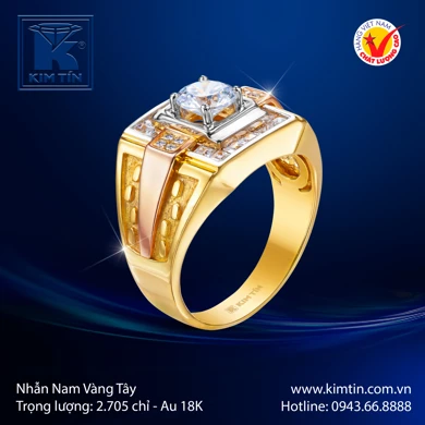 Nhẫn Nam Vàng Tây