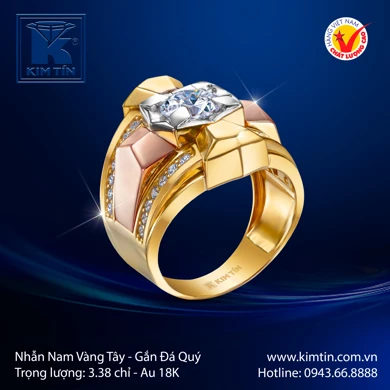 Nhẫn Nam Vàng Tây 