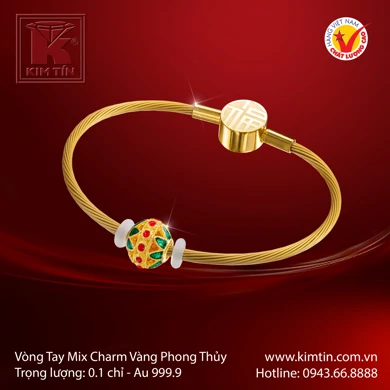 Vòng tay Mix Charm Vàng ta 