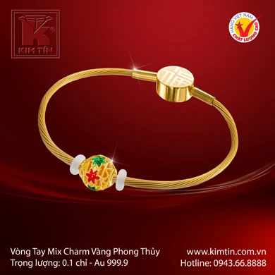 Vòng tay Mix Charm Vàng ta 