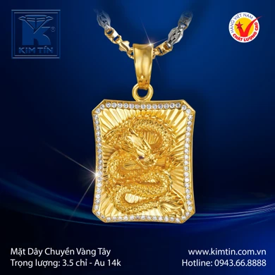 Mặt dây chuyền Vàng tây 14K 